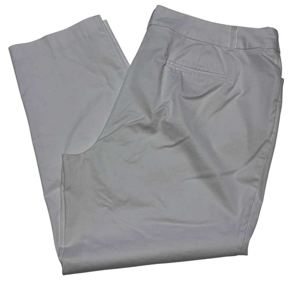 Avenue White Pants Stretch Casual Career Plus‎ Size 18